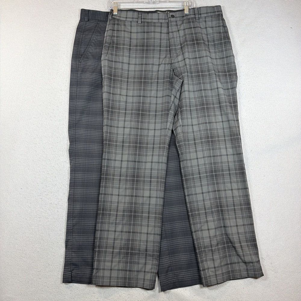 Nike Golf Tour Performance Dri-FIT Plaid Pants Mens 36x32 Lot of 2